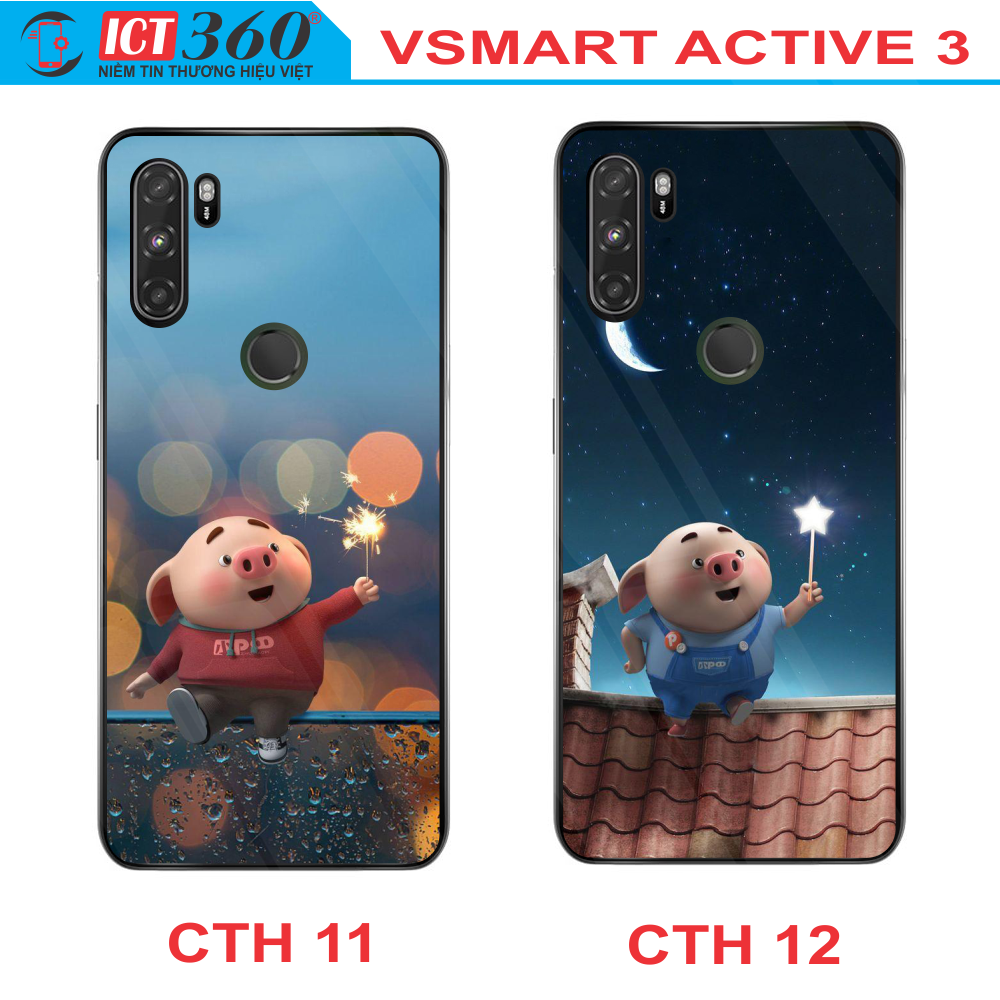 Ốp Lưng Kính VSMART ACTIVE 3 - in Theo Yêu Cầu ( Nhiều Hình)
