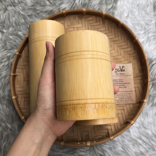 [HCM]Hộp đựng trà bằng tre vintage - Tea Container - có 3 kích thước lựa chọn
