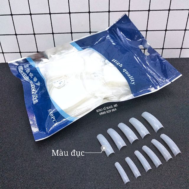 Móng nối Mỹ loại mới 550 móng đủ size - Móng tip form đẹp rất dẻo và bền