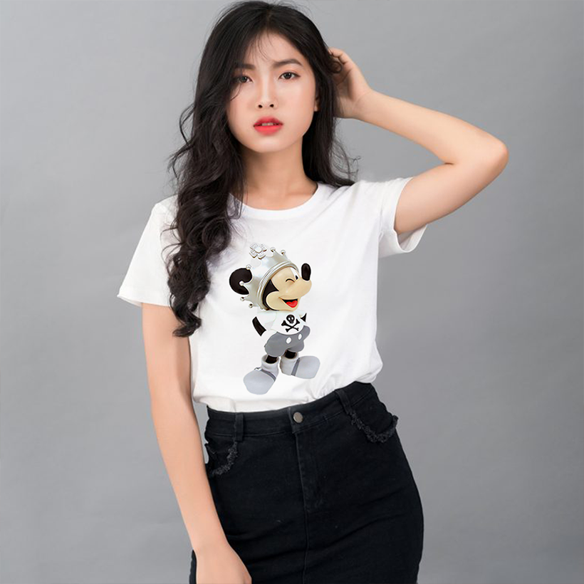 Áo thun mickey king and queen cao cấp