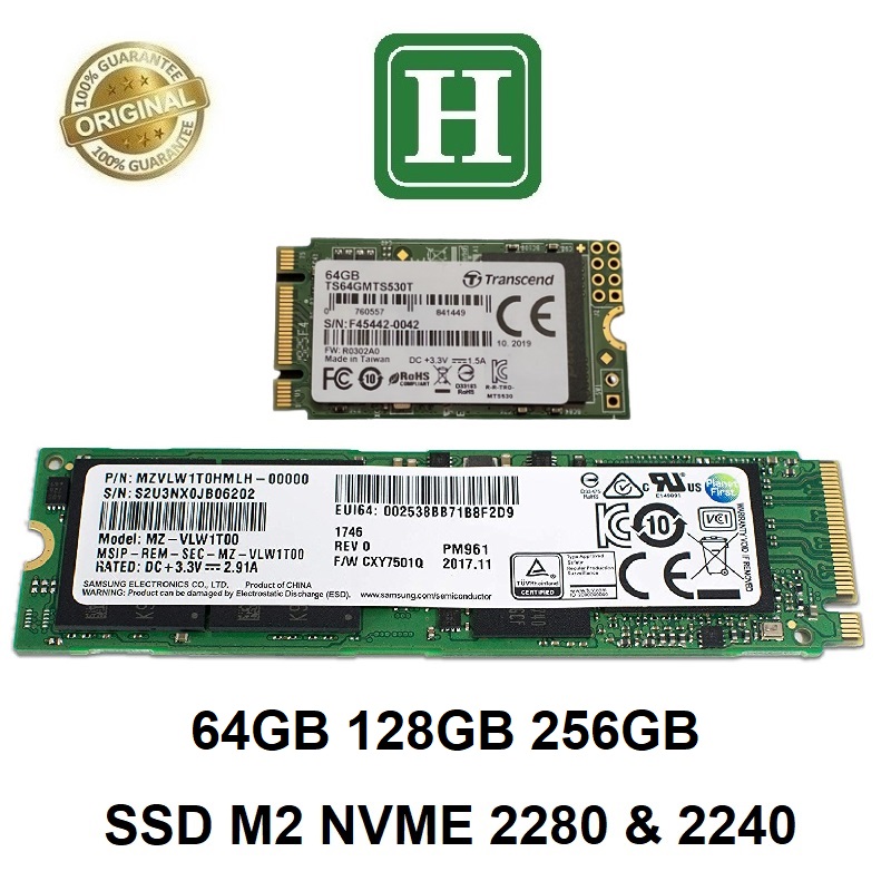 [HCM]Ổ cứng SSD M2 PCIe NVMe 64GB 128GB 256GB 512GB hàng chính hãng bảo hành 36 tháng