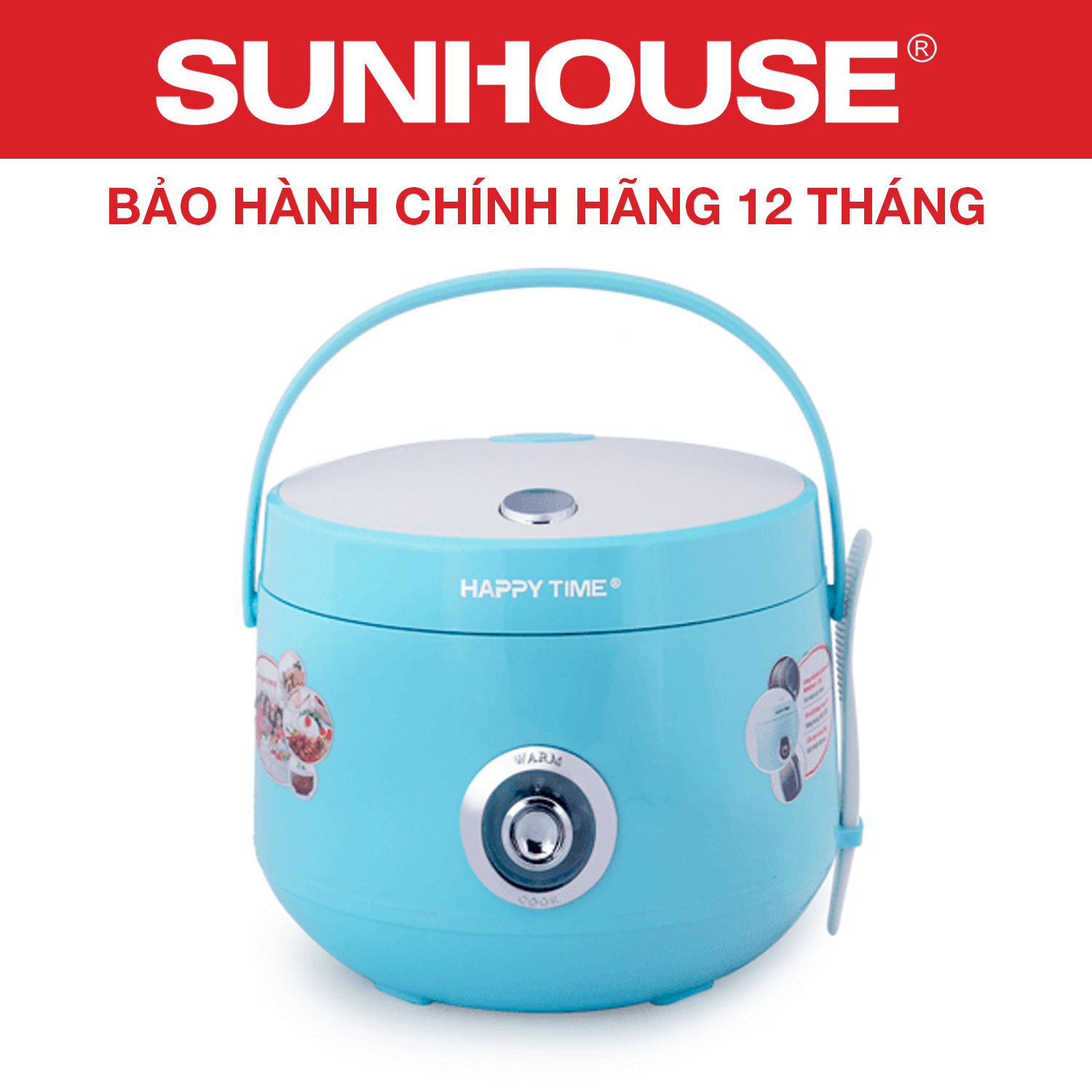 Nồi cơm điện 1.2L HAPPY TIME HTD8522G - Bảo hành 12 tháng