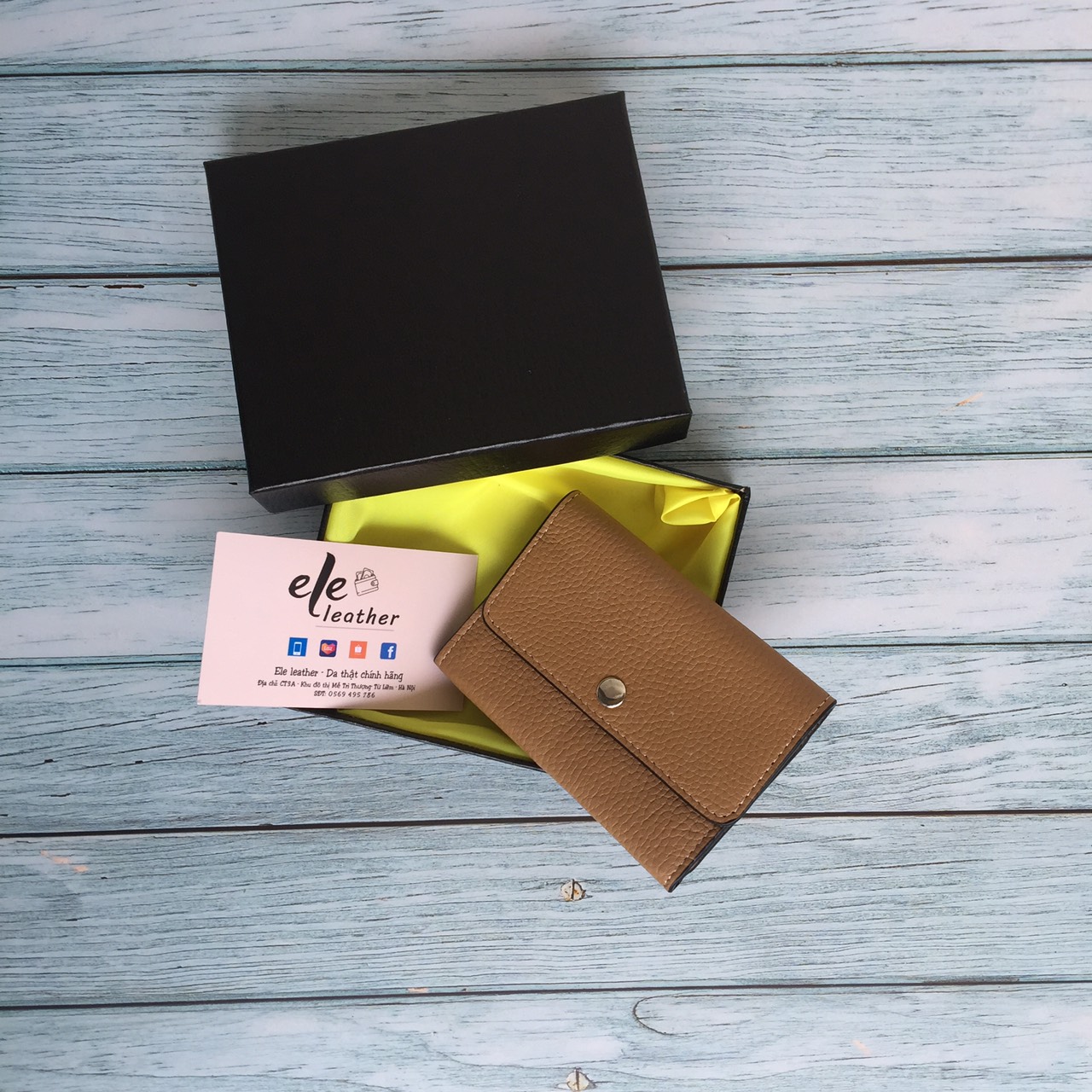 VÍ NỮ mini da bò chuẩn 100% full box,
