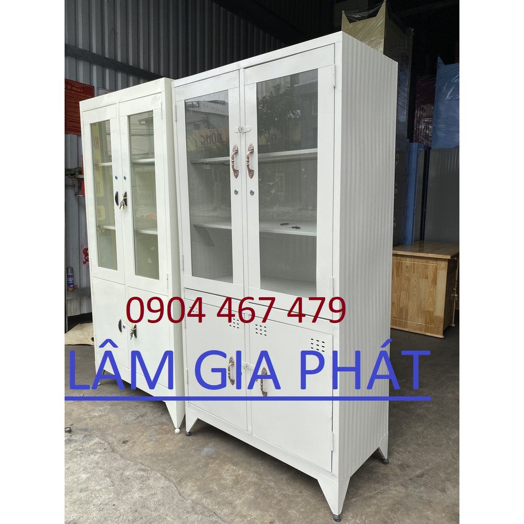 Tủ hồ sơ kiếng sơn tĩnh điện cao cấp chuyên dùng trong văn phòng mới