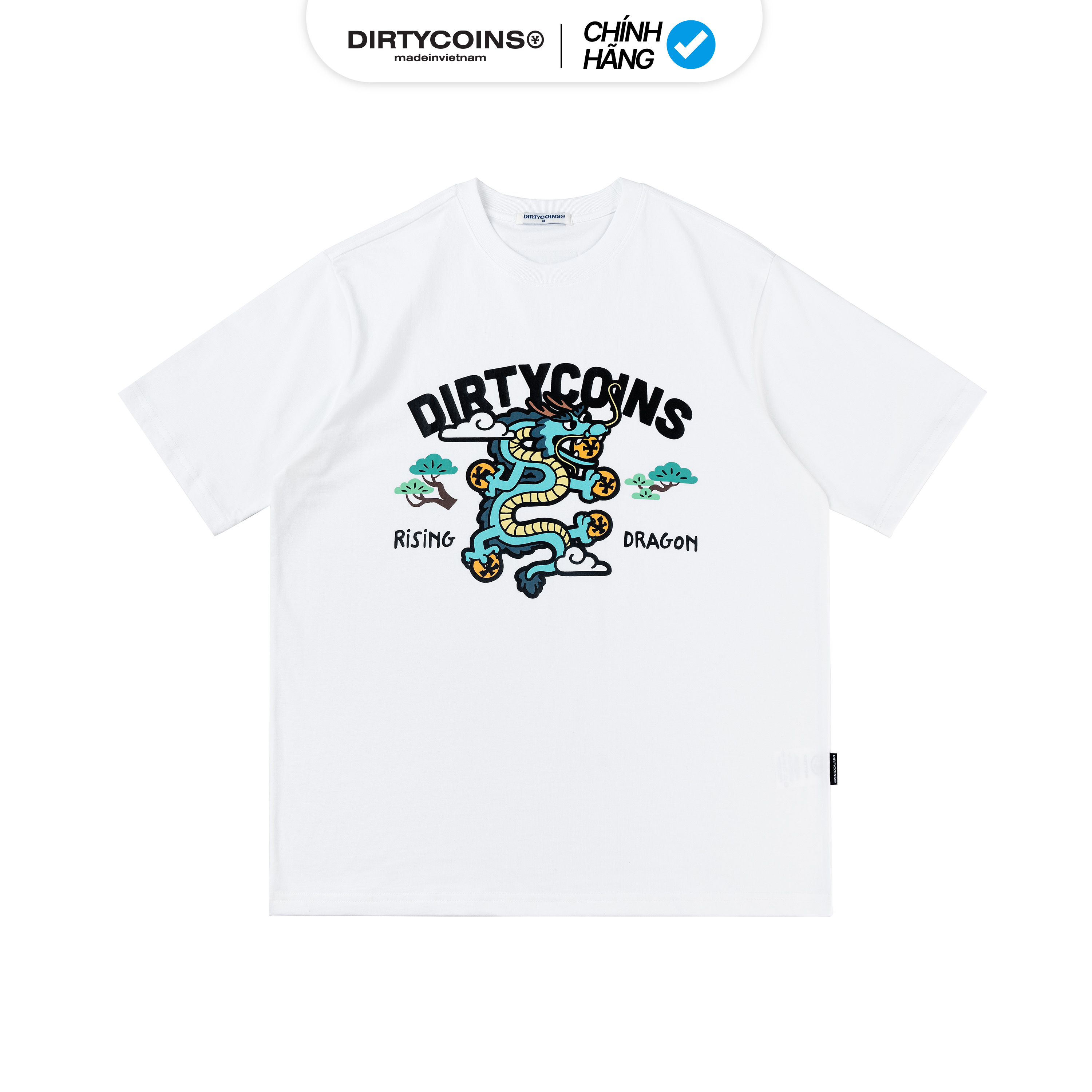 Áo Thun DirtyCoins Rising Dragon T-shirt - White