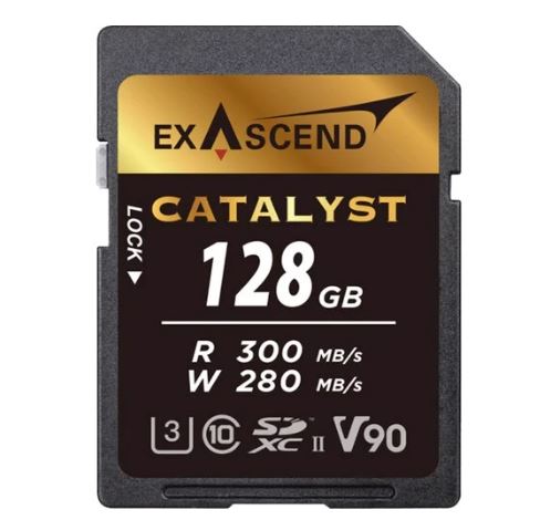 Thẻ nhớ sd v90 - catalyst - 128gb hiệu exascend