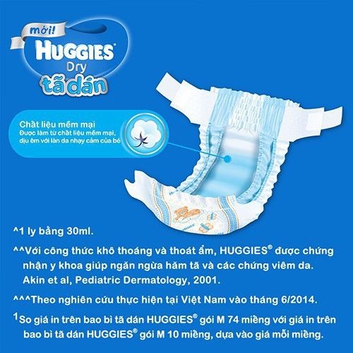 Tã dán sơ sinh Huggies S56