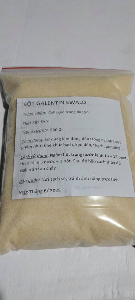 Bột Gelantin Đức( 500gr - 1kg)