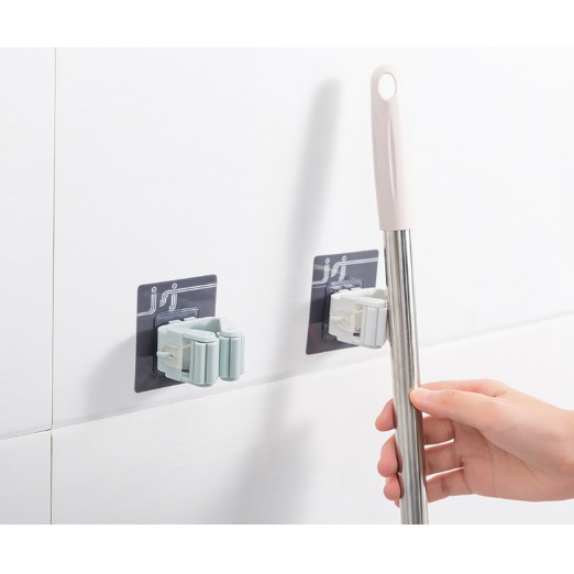 Móc Treo Chổi Dính Tường Siêu Chắc, Có 2 Móc Treo