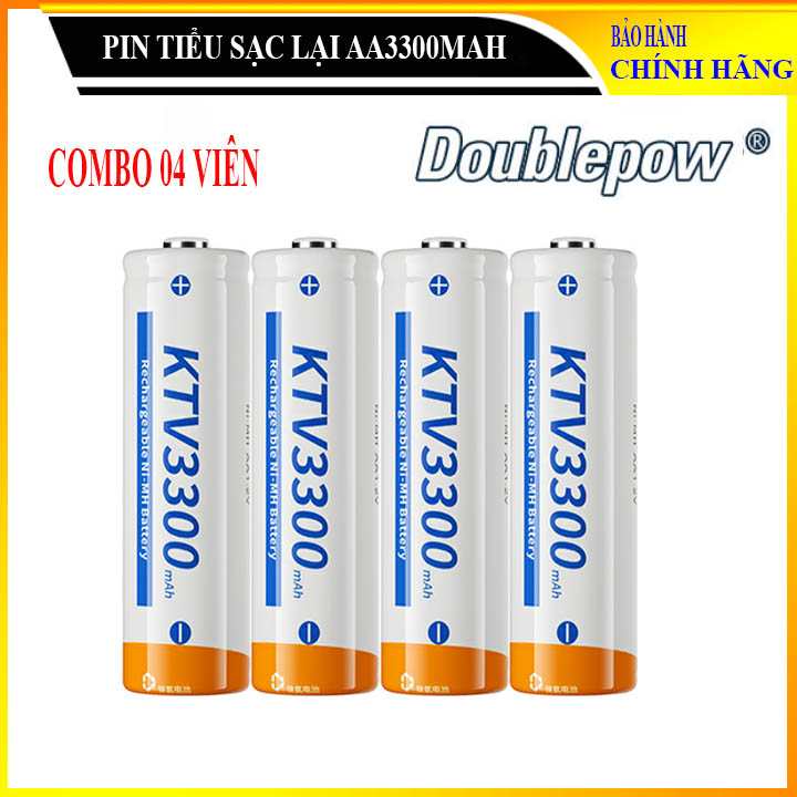 Pin sạc aa 3300mah doublepow - chuyên dùng micro, ktv- - có hộp đựng pin kèm theo