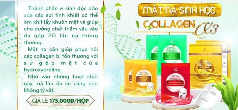 [HCM]Nạ Sinh Học Collagen X3 (Hộp 5 Miếng)