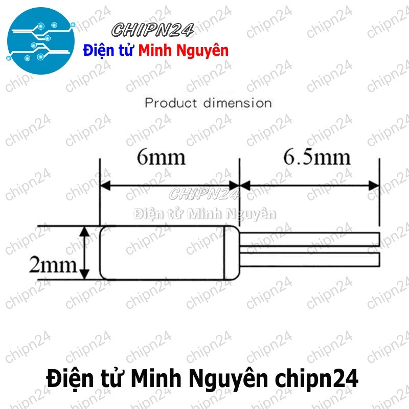 [3 con] (K341) Thạch anh 32.768K DIP 2x6mm (32.768KHz 32768KHz 32768 32.768) - HH000641