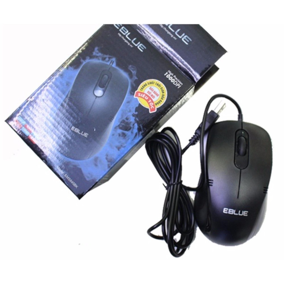 [HCM]Chuột Mouse có dây E-Blue EMS 645BK. Dùng cổng USB. Vi Tính Quốc Duy