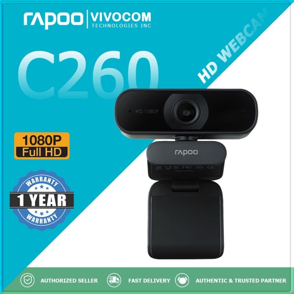 Bảng giá Webcam RAPOO C260 FullHD 1080P  - Hàng Chính Hãng - Tích Hợp Mic Học Online Phong Vũ
