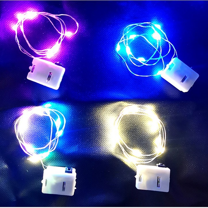Dây đèn Led dùng pin ,dây đèn đom đóm nhấp nháy