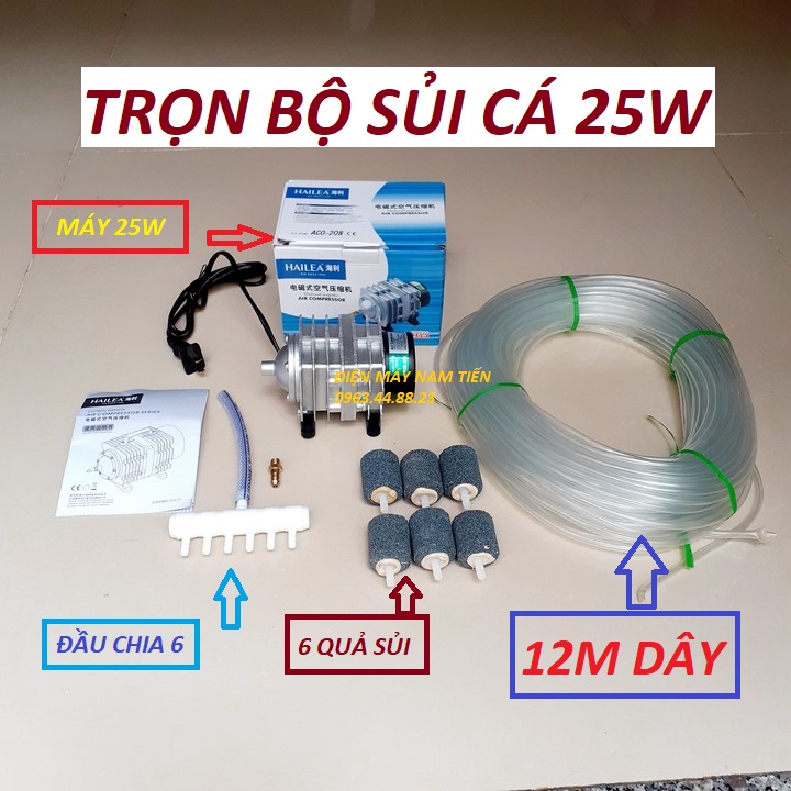 Máy sục khí oxi - máy sục khí oxi - phụ kiện cá cảnh 25w
