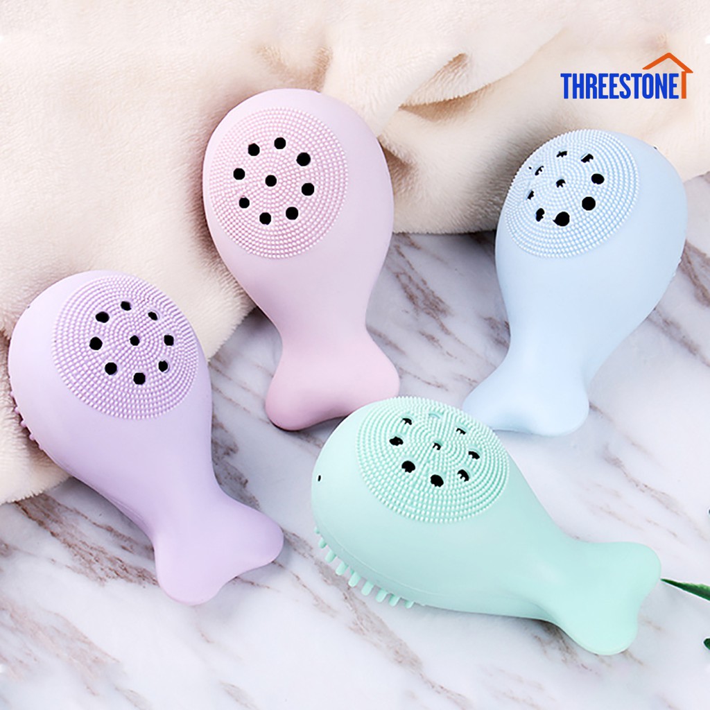 Cọ rửa mặt và massage hình cá siêu dễ thương