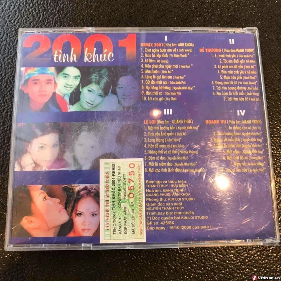 BanYeuNhacCD - Various Artists -Tình Khúc 2001 (2001)
