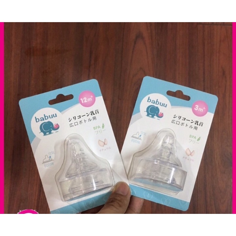 Núm Babuu Cổ Hẹp , Vỉ 2 Núm Babuu Cổ Hẹp