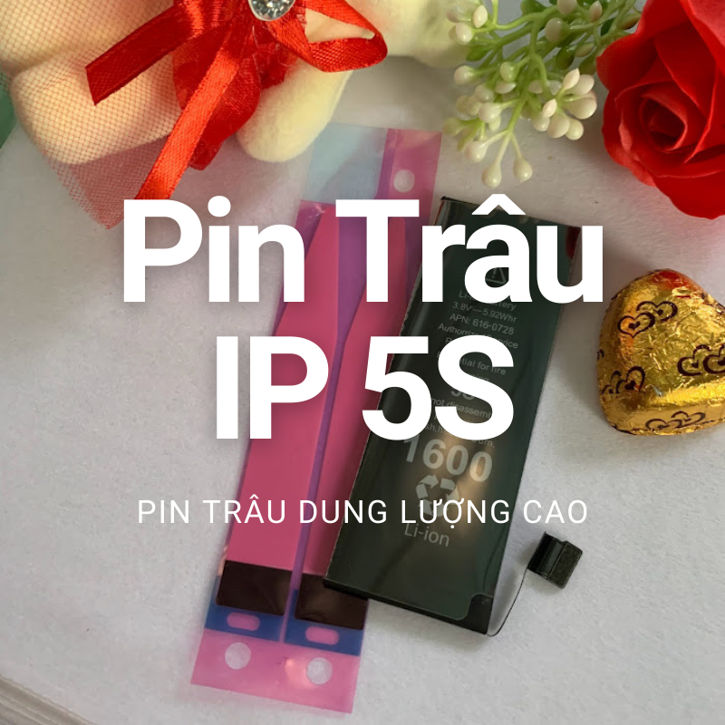 [TẶNG KEO DÁN] Pin trâu dung lượng cao IP 5S/5C