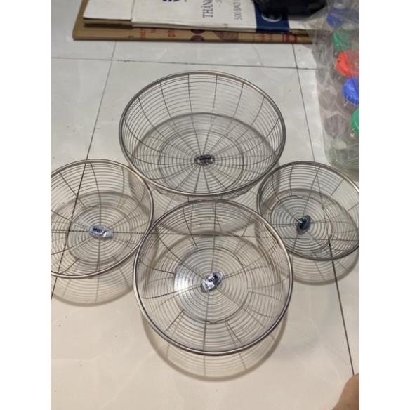 Rổ inox - rổ nan thưa đủ size