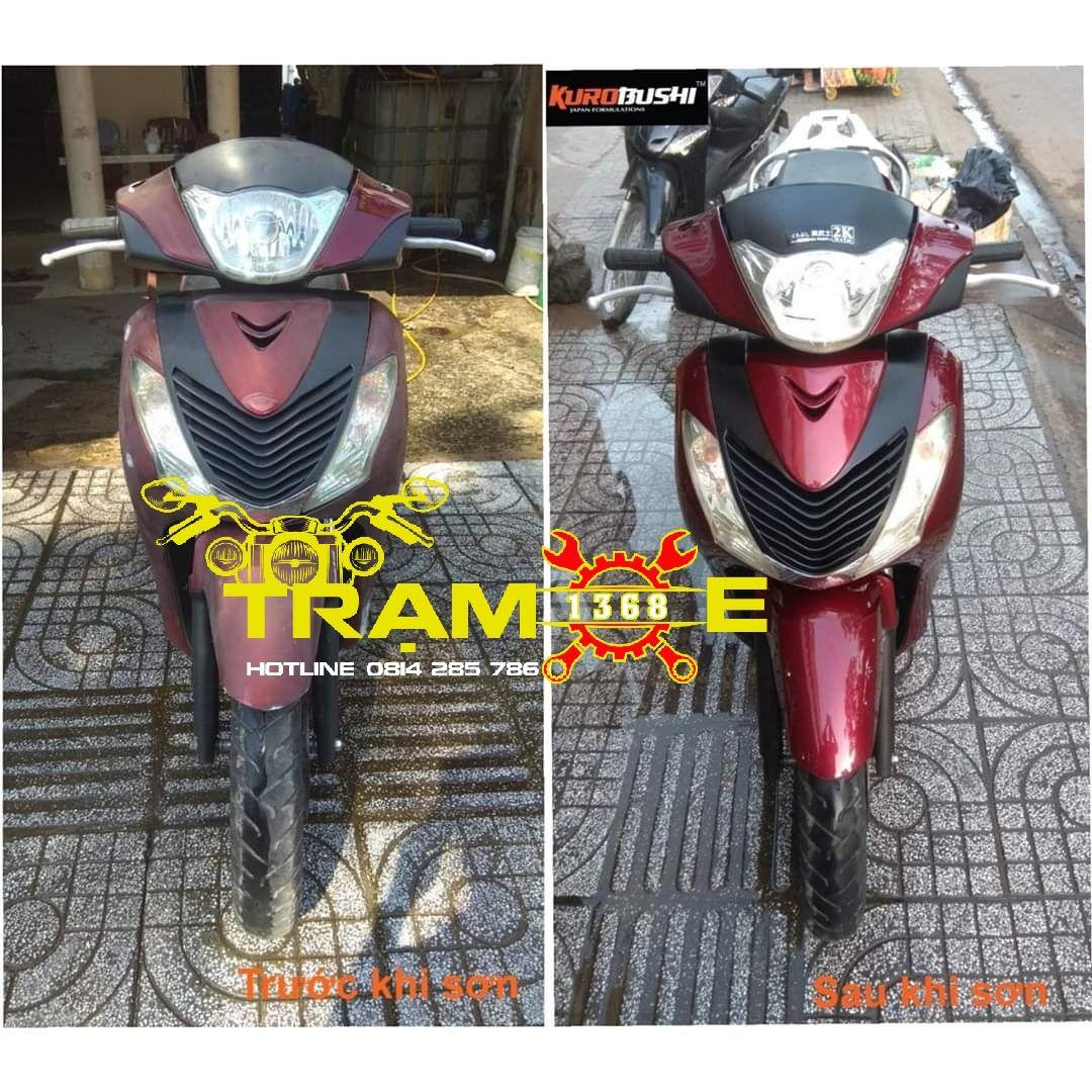 SƠN SAMURAI GÓI COMBO SƠN MÀU ĐỎ ĐÔ HONDA GỒM 4 CHAI