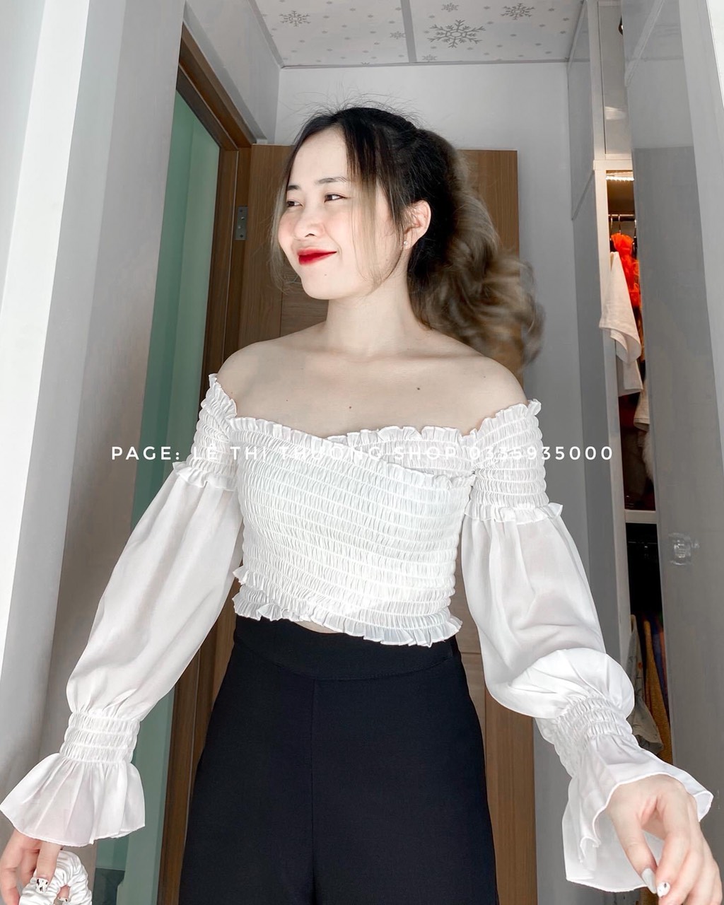SET QUẦN SUÔNG + ÁO BẸT VAI ĐẮP CHÉO