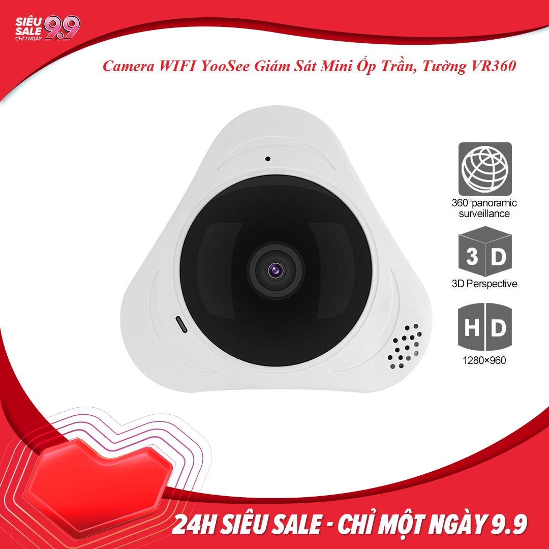 Camera WIFI YooSee Giám Sát Mini Ốp Trần, Tường VR360