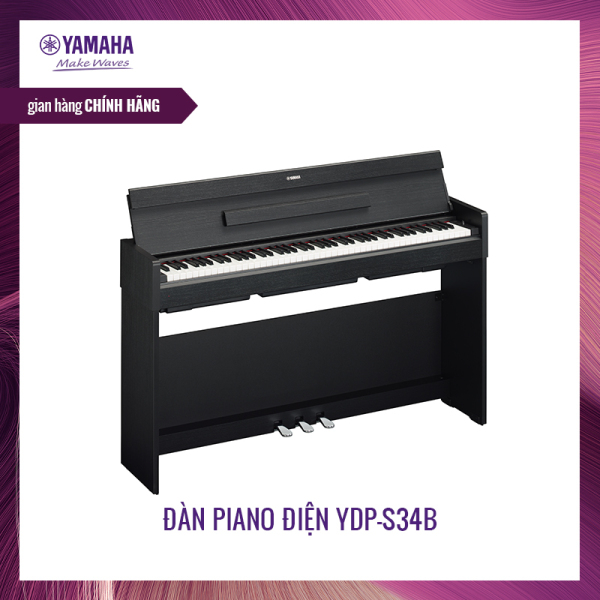 [Trả góp 0%] Đàn piano điện tử YamahaYDP-S34 - Thiết kế nhỏ gọn và tinh tế - Bàn phím GHS  - Công nghệ tối ưu hóa âm thanh Acoustic Optimizer & Stereophonic Optimizer - Bảo hành chính hãng 12 tháng