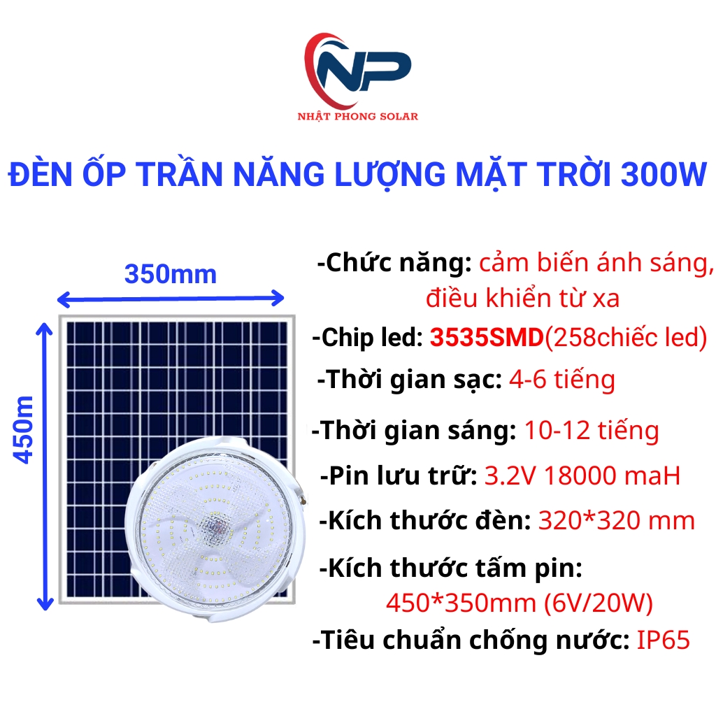 [Quà 50k]Đèn Năng Lượng Mặt Trời Sân Vườn , Đèn Ốp Trần Lốc Xoáy mẫu mới 2023 Công suất 300W, SHOPNHATPHONG,Chính Hãng,Cảm Biến Ánh Sáng,Điều Khiển Từ Xa,Chống Nước IP65,Bảo Hành 2 Năm,quà tặng 2 cuộn băng keo