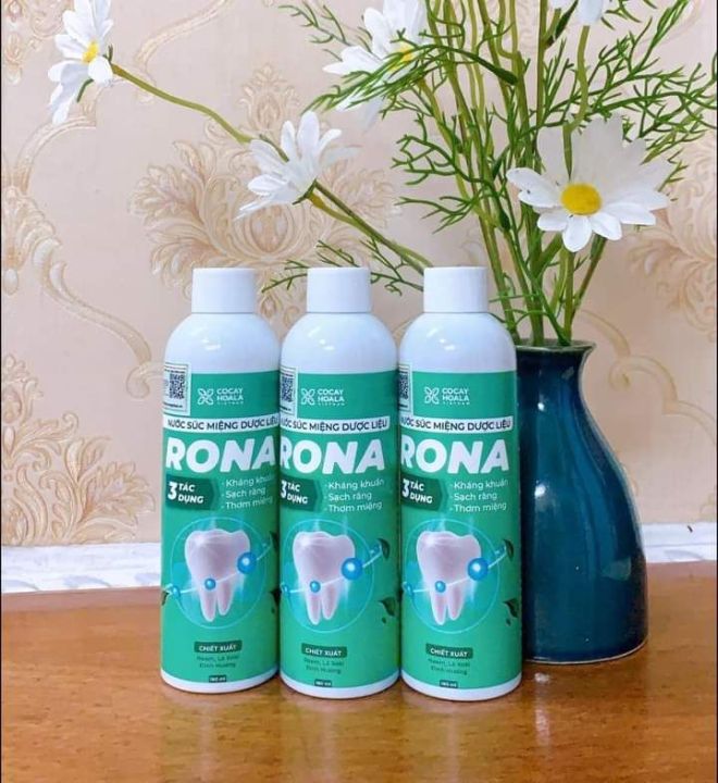 [HCM][CHAI LỚN 180ML] Nước súc miệng dược liệu Rona CoCayHoaLa - chai 180ml