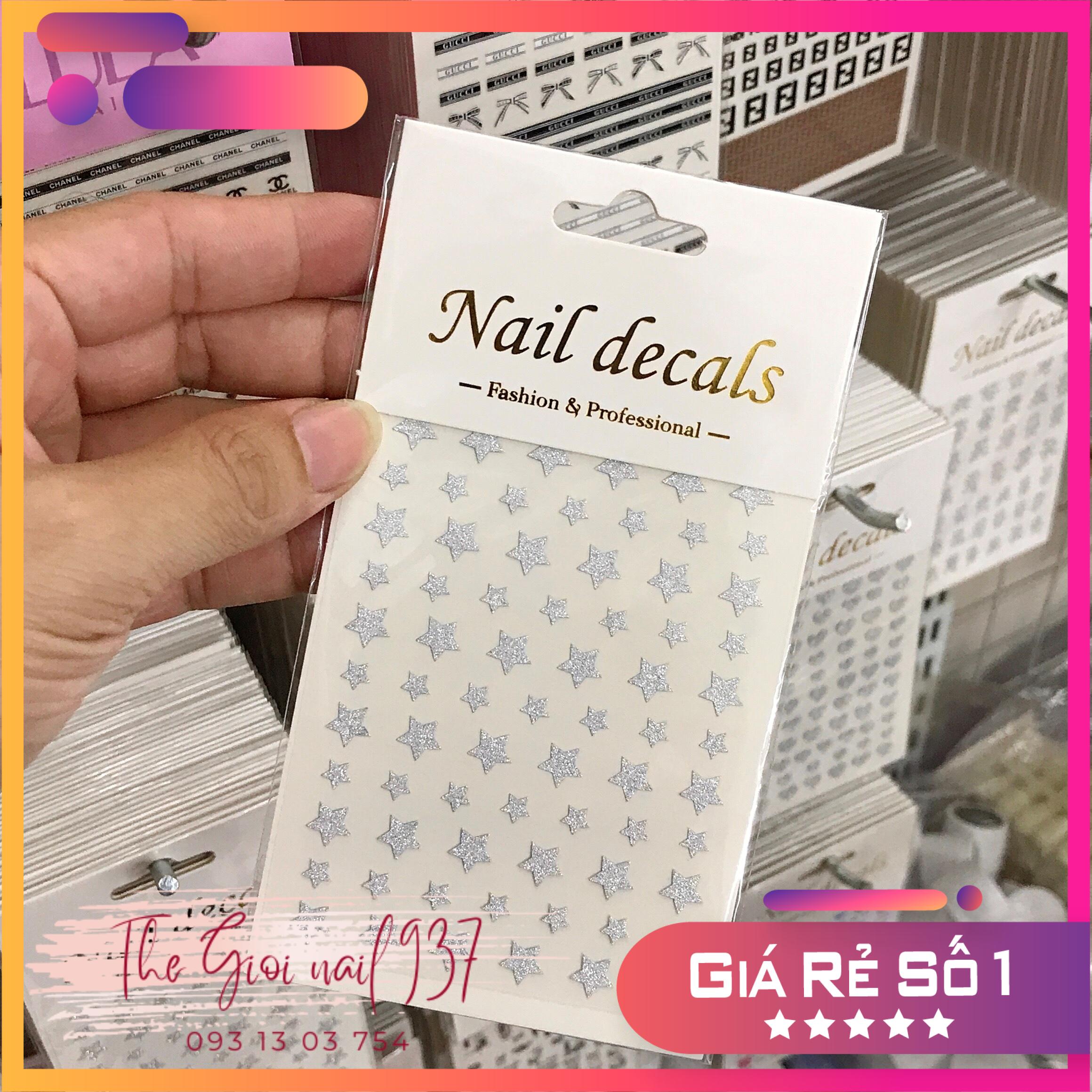 Nail sticker flash dán móng tay - Chân - Sticker flash siêu sáng - TGN937