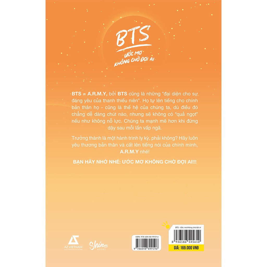 Sách - BTS Ước Mơ Không Chờ Đợi Ai