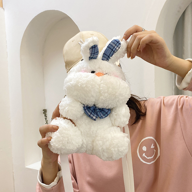 Túi đeo chéo Thỏ Bông Bunny dễ thương túi gấu bông đáng yêu đeo đi chơi du lịch phong cách Hàn Quốc
