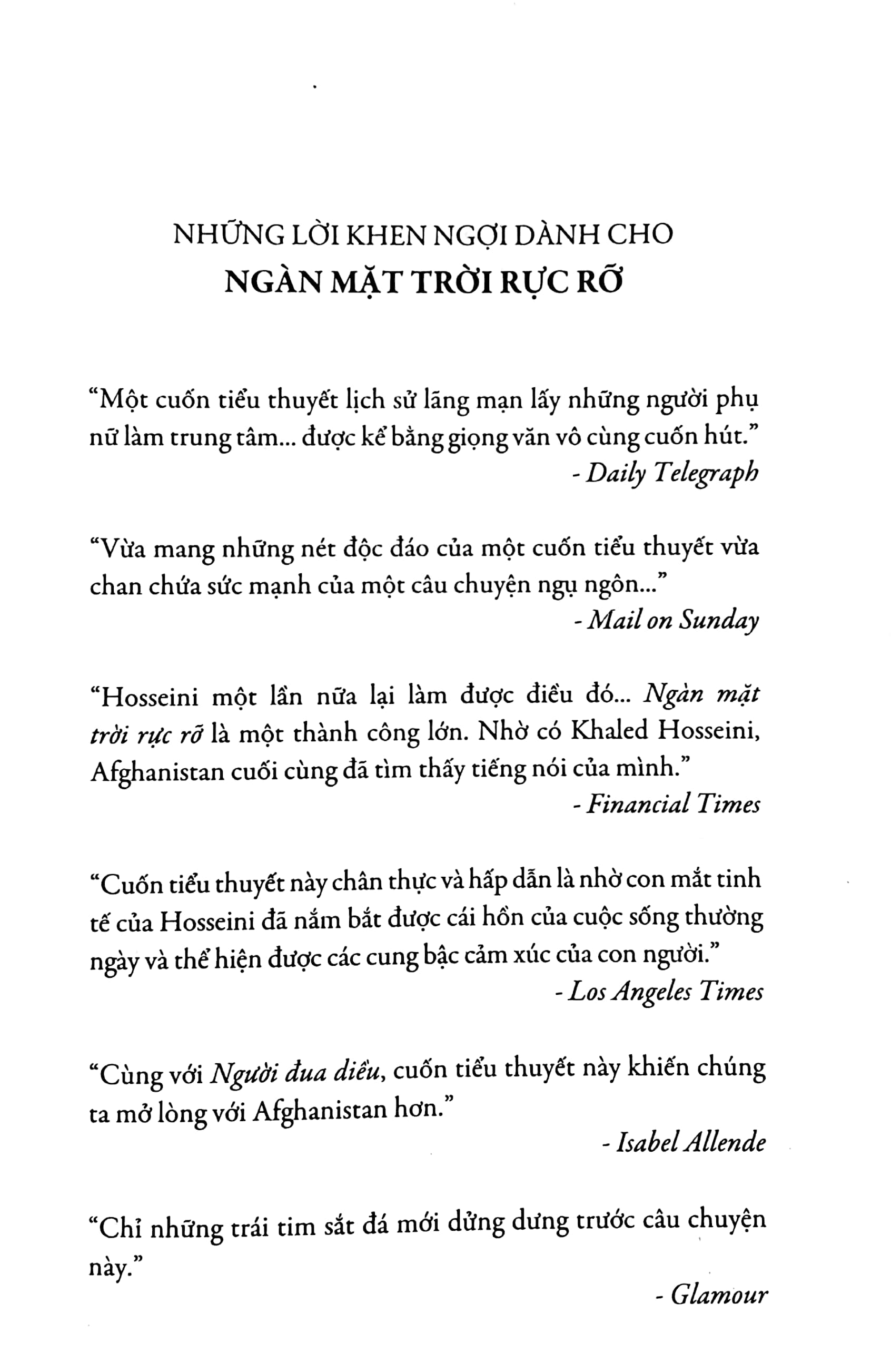 Sách Fahasa - Ngàn Mặt Trời Rực Rỡ (Tái Bản 2019)