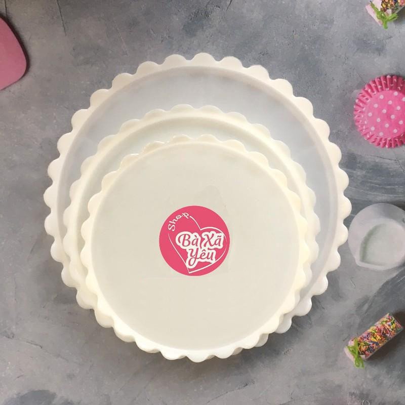 Dĩa nhựa đựng bánh kem, rau câu 20cm