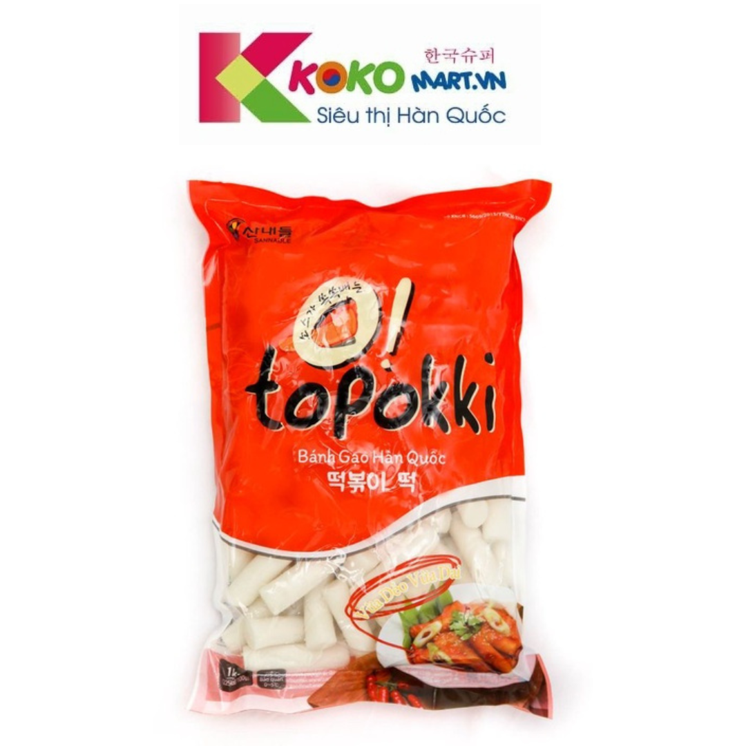 Bánh gạo thỏi Tokbokki truyền thống Hàn Quốc 1kg
