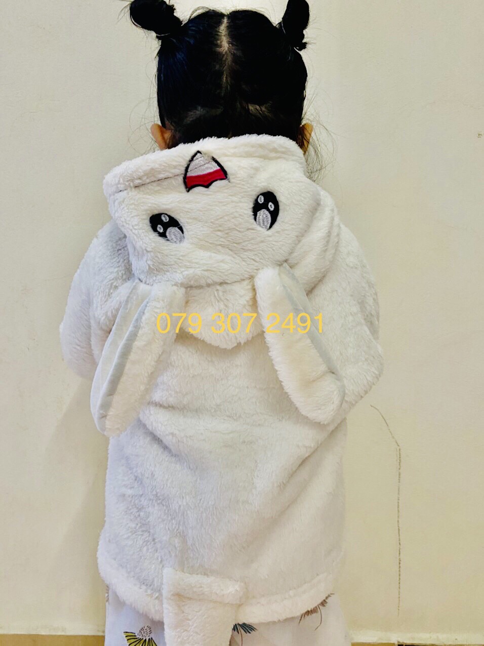 Áo khoác lông tai thỏ cho bé 8-18kg