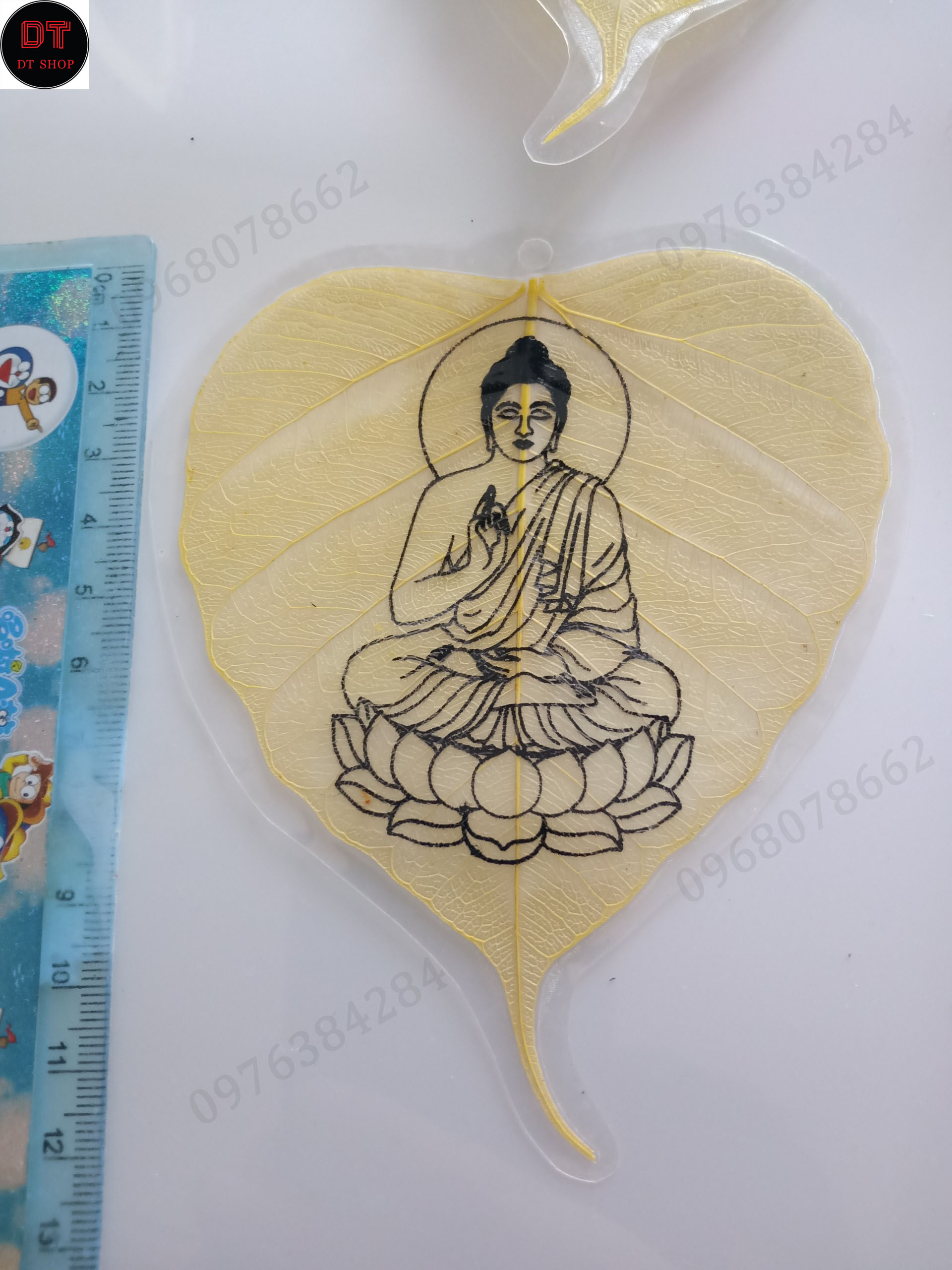 Lá Bồ Đề in hình Phật Thích Ca ( lá to)