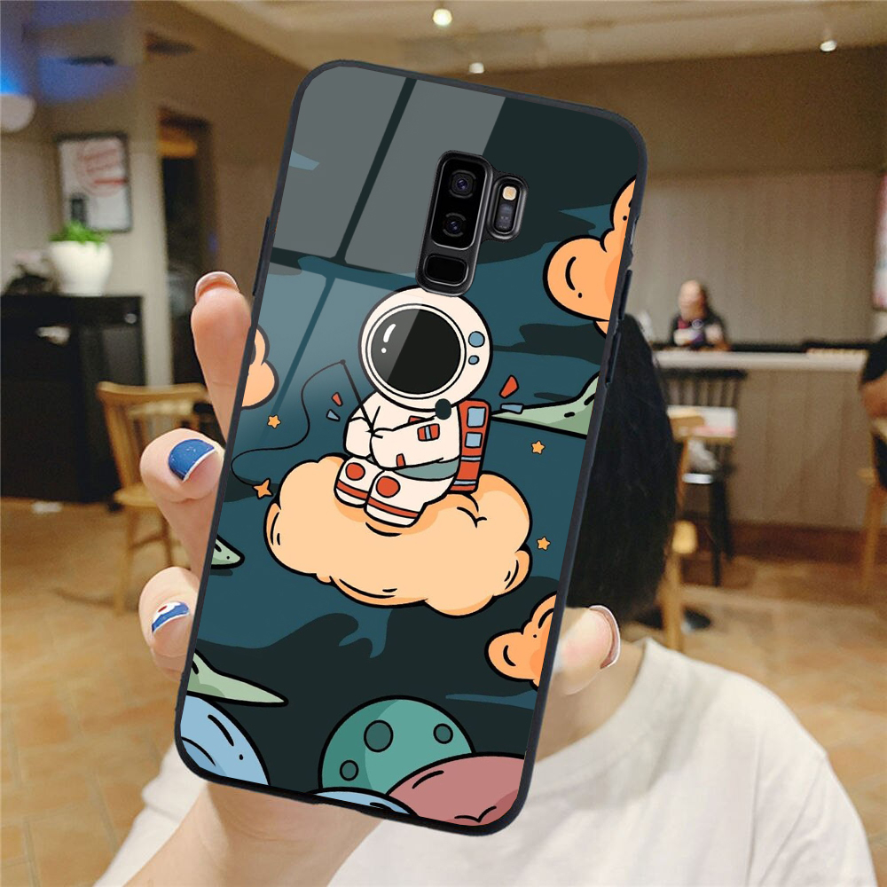 Ốp Lưng SAMSUNG S9, S9 PLUS mặt kính cao cấp phi hành gia