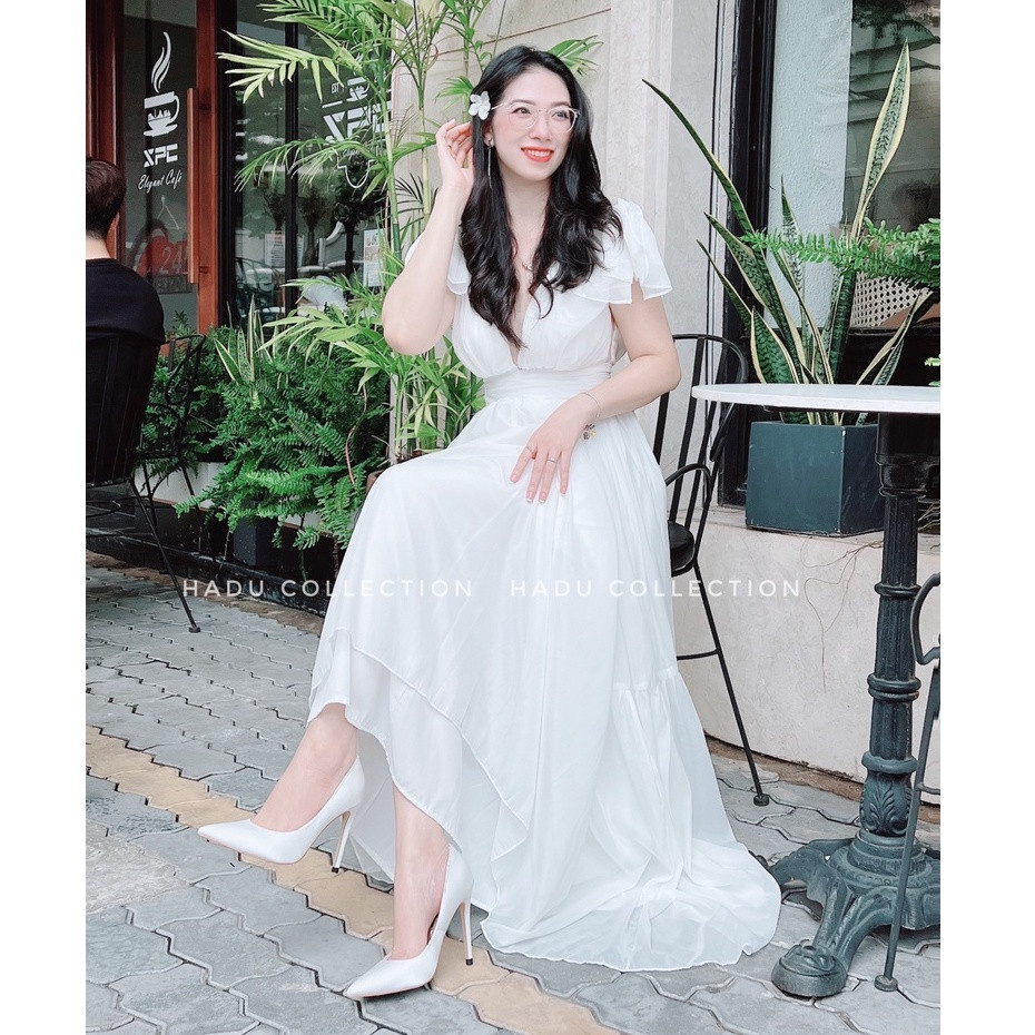 Dép cao gót đính đá mũi nhọn 9cm Gemstone Shadow HADU L946 - Bảo hành 24 tháng