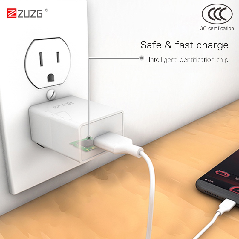 Củ sạc nhanh iphone samsung  ZUZG 10w 5v-2a UC02