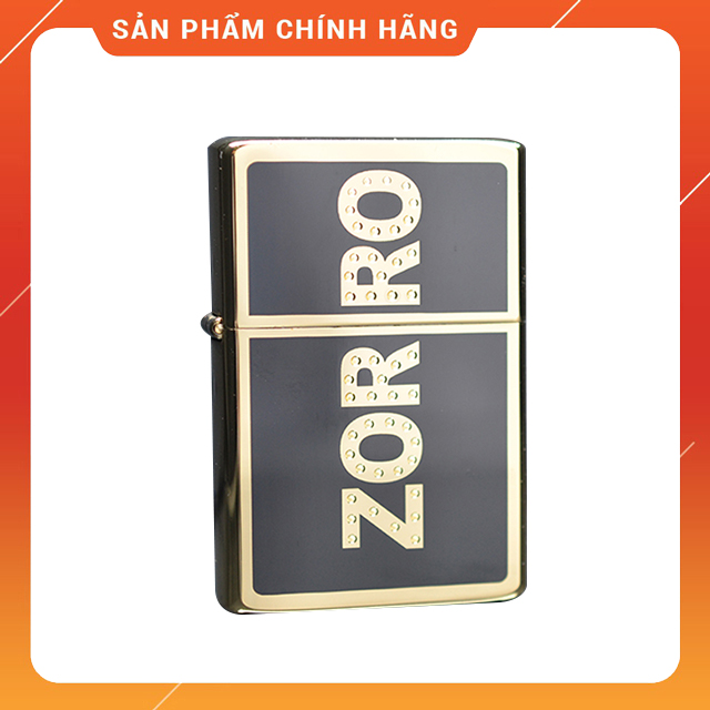 Vỏ Hộp Quẹt Bật Lửa Xăng Bấc Đá Zorro ZYN001 Thiết Kế Sang Trọng Cao Cấp (KHÔNG XĂNG KHÔNG GAS)