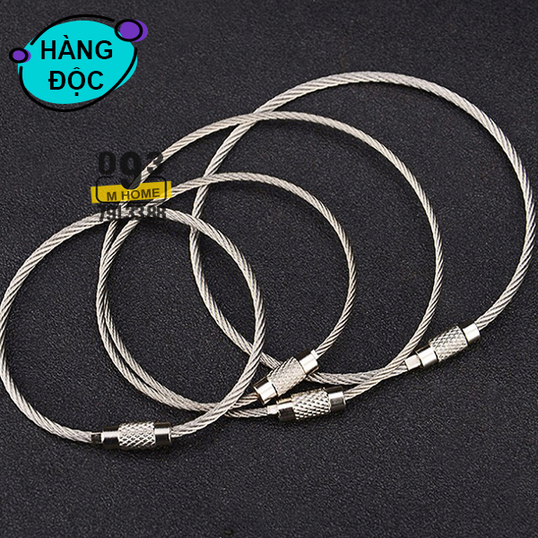 Multifunctional Wire Rope Boutique Stainless Steel Key Ring EDC Wire Chain Backpack Hanging Ring