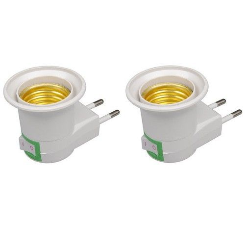 Đui đèn tròn e27 chia 1 ra 2, đầu chia đui đèn 1 chia 2 đui xoáy chuẩn e27, bộ chuyển đổi 1 sang 2 chuyển đổi ổ cắm