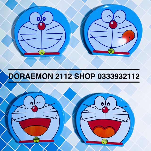 Gương kèm lược Doraemon