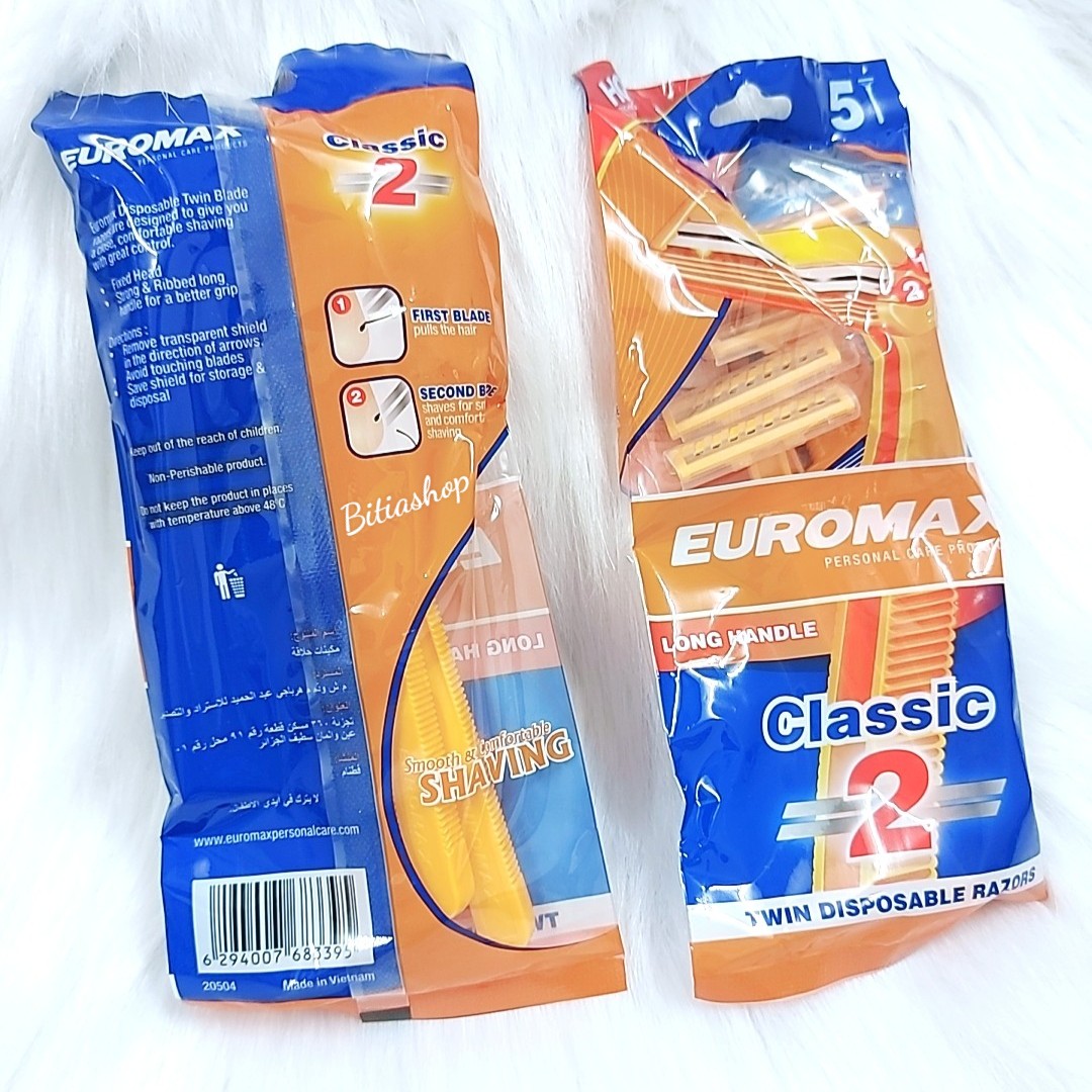 BỘ 5 CÂY CẠO RÂU VÀNG EUROMAX