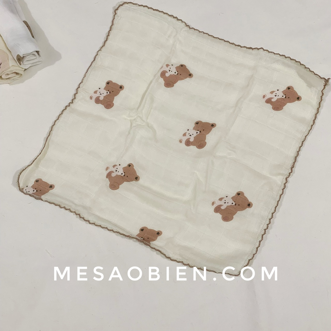 Box of 3 Molli 6-Layer Milk Towels, Size 27X27Cm