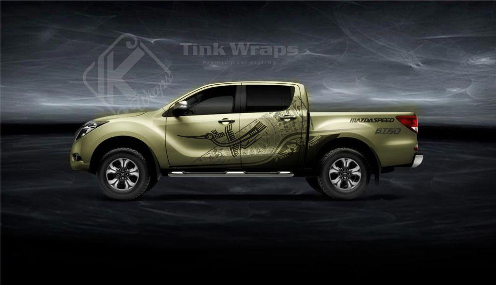 Tem xe Mazda BT50 trống đồng
