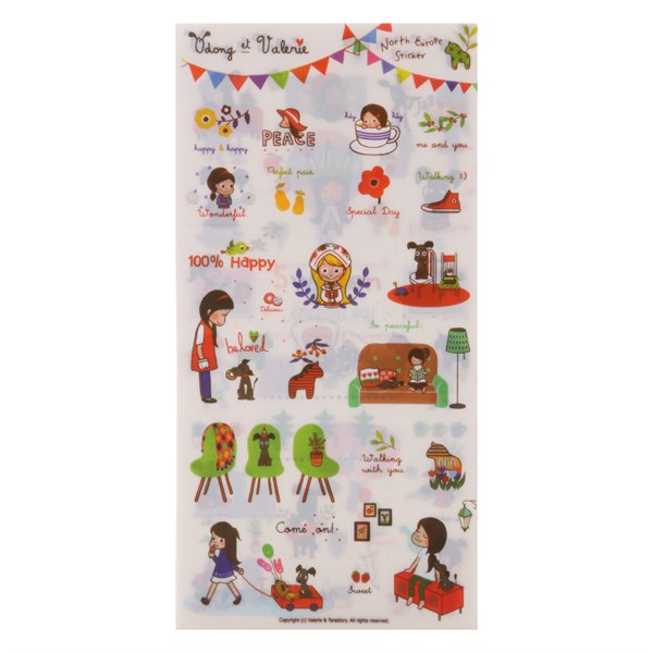 Bộ 6 Tấm Sticker Trang Trí - Scandinavian 2